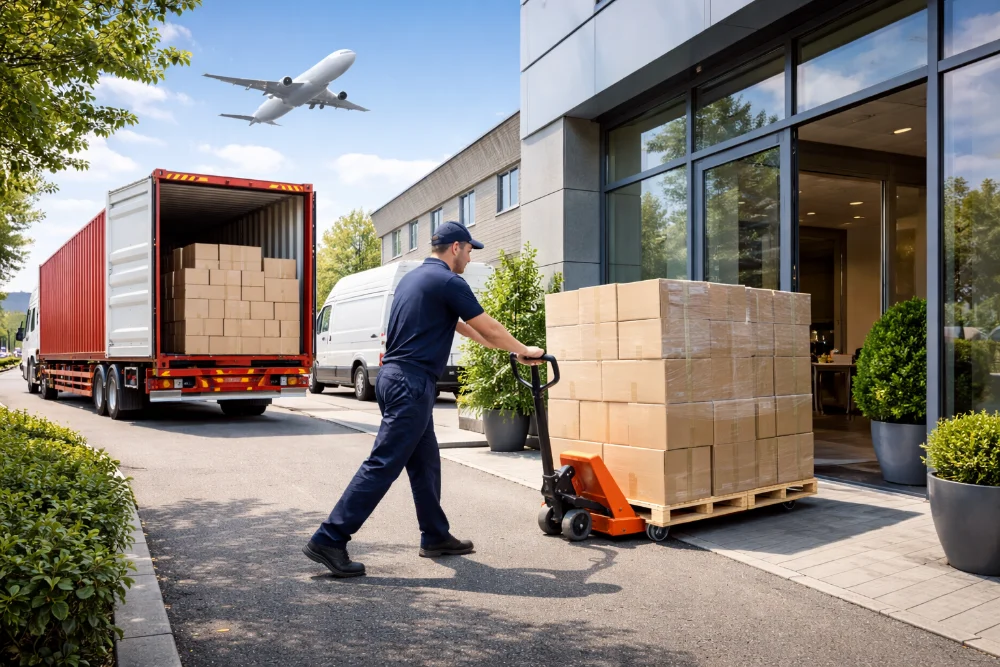 Services de fret internationaux porte-&agrave;-porte pour les entreprises du monde entier
