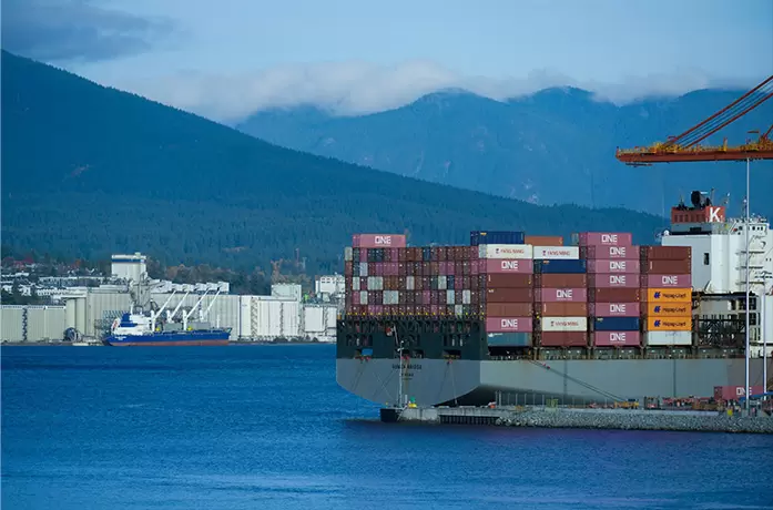 Services de fret maritime porte-&agrave;-porte pour le commerce mondial de marchandises